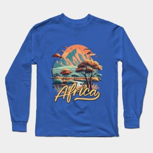 Beautiful African Landscape Long Sleeve T-Shirt